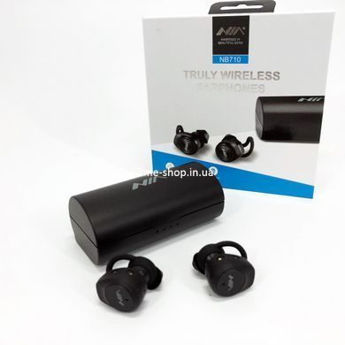 Блютуз наушники Bluetooth NIA NB710, Беспроводные сенсорные наушники с дисплеем, Наушники FQ-129 для телефона