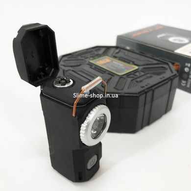 Многофункциональный армейский фонарь D50-SMD индикация заряда, зажигалка. VC-854 Цвет: черный