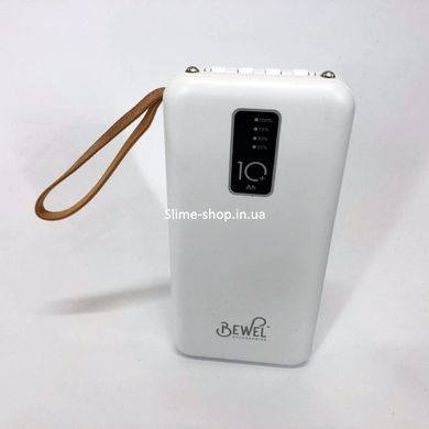 Power Bank зарядное устройство на солнечной батарее 10000mAh с индикатором заряда. WT-769 Цвет: белый