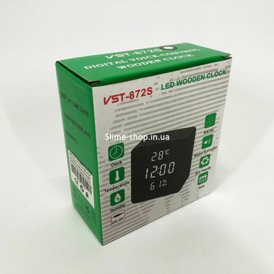 Цифровий настільний годинник квадратний VST-872S-6, Годинник електронний настільний, Настільний TK-187 LED годинник