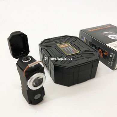 Многофункциональный армейский фонарь D50-SMD индикация заряда, зажигалка. VC-854 Цвет: черный
