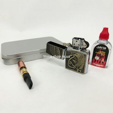 Стильная зажигалка в подарок N10, Зажигалка для курения, Зажигалка GJ-684 бензиновая счастливая