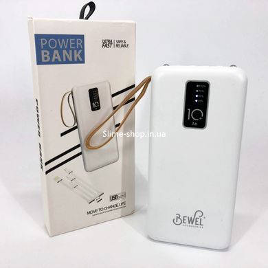 Power Bank зарядное устройство на солнечной батарее 10000mAh с индикатором заряда. WT-769 Цвет: белый