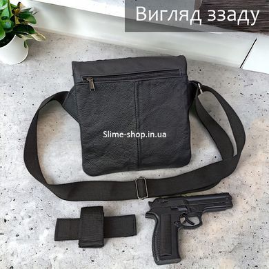 Набор 2В1. Кожаная сумка с кобурой + фонарик профессиональный GB-583 POLICE BL-X71-P50