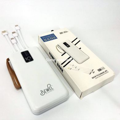 Power Bank зарядное устройство на солнечной батарее 10000mAh с индикатором заряда. WT-769 Цвет: белый