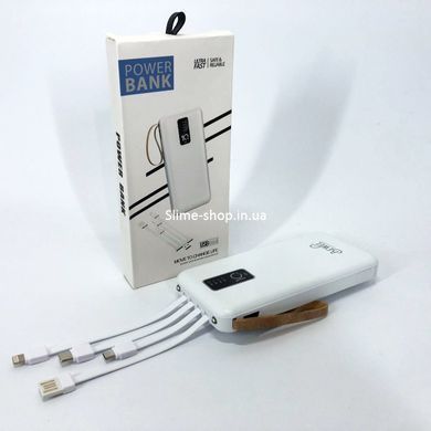 Power Bank зарядное устройство на солнечной батарее 10000mAh с индикатором заряда. WT-769 Цвет: белый