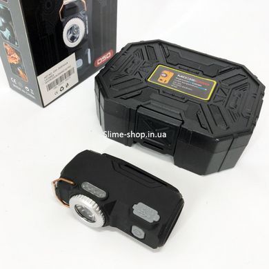 Многофункциональный армейский фонарь D50-SMD индикация заряда, зажигалка. VC-854 Цвет: черный