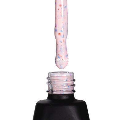 База для гель-лака камуфлирующая YouPOSH De luxe French Rubber Base № 91 Розовый молочный с цветными хлопьями