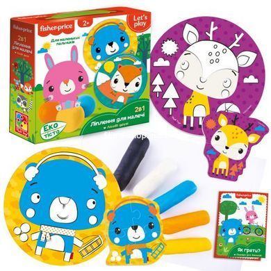 Набір для творчості з екотістом Fisher Price "Лісові друзі" VT4502-04 (укр)