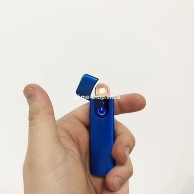Зажигалка спиральная USB ZGP-4. QS-189 Цвет: синий