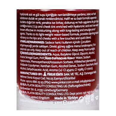 Рідкий тинт для губ та щік Pastel Lip to Chic Tint, 01 CARMEN вишнево-червоний