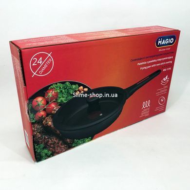 Сковорода с алюминиевым корпусом Magio MG-1170 24см, Сковородка качественная удобная OD-442 на кухню