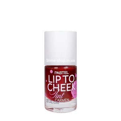 Рідкий тинт для губ та щік Pastel Lip to Chic Tint, 01 CARMEN вишнево-червоний