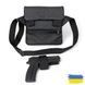 Набор 2В1. Кожаная сумка с кобурой + фонарик профессиональный GB-583 POLICE BL-X71-P50