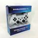 Игровой беспроводной геймпад Doubleshock PS3/PC аккумуляторный джойстик с функцией вибрации. HL-148 Цвет: белый
