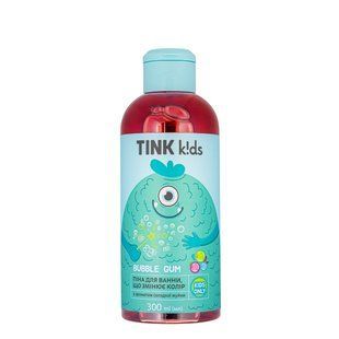 Детская пена для ванны меняющая цвет Tink kids Bubble Gum от 3+ лет 300 мл