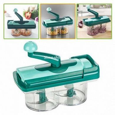 Тертка для овочів Nicer Dicer Twist, Ломтерізка ручна шатківниця, Овочерізка AG-622 для приготування