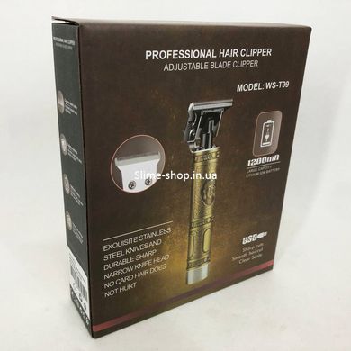 Беспроводная машинка для стрижки для дома Hair Clipper WS-T99, Машинка для стрижки SO-712 волос домашняя