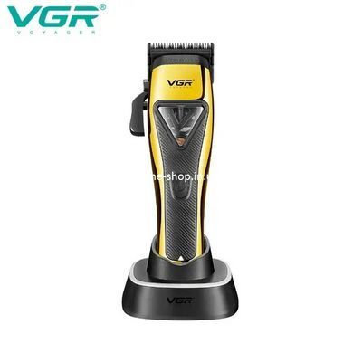 Машинка для стрижки VGR V-015 акумуляторна бездротова професійна NW-277 6 насадок