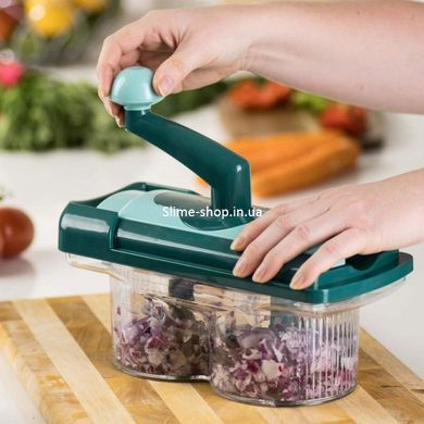 Тертка для овочів Nicer Dicer Twist, Ломтерізка ручна шатківниця, Овочерізка AG-622 для приготування