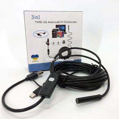 Гибкие технические эндоскопы 2 м 7 мм, Usb Android Эндоскоп для UP-138 смартфона, Видеоэндоскоп