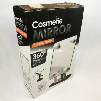 Зеркало для мейка Cosmetie mirror 360, Зеркало для мейкапа, Зеркало для макияжа KT-931 с увеличением