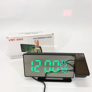 Розумний настільний годинник VST 896S-4, Годинник з датчиком температури та вологості, Цифровий WU-882 годинник настільний