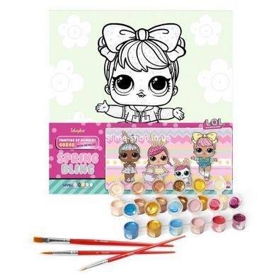 Картина по номерам с красками металлик "L.O.L. Surprise! Spring Bling Dawn" 40х40 см