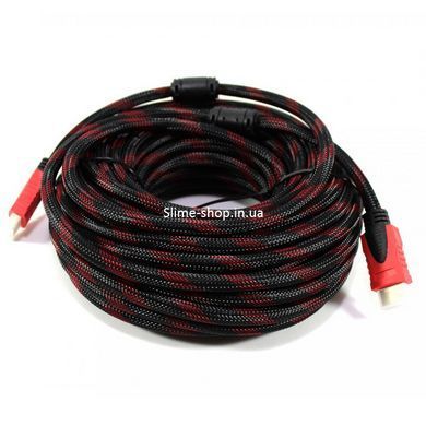 Кабель посилений 5м перехідник адаптер HDMI-HDMI тато-тато аудіо відео шнур GZ-461 в обмотці