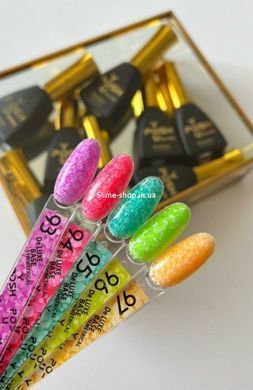 База для гель-лака камуфлирующая YouPOSH De luxe French Rubber Base № 93 Сиреневый мармелад конфети