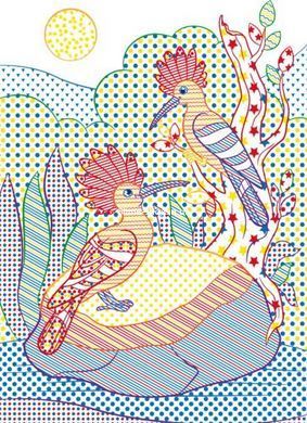 Книга "Большие водные раскраски: Птицы"