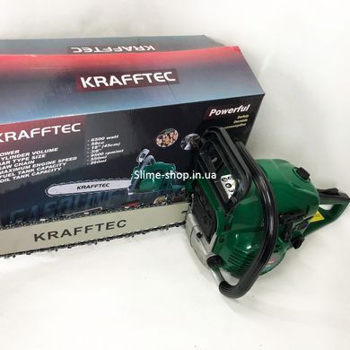 Бензопила ланцюгова 45см KRAFFTEC 5800, Пила VZ-523 ланцюгова бензинова