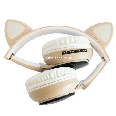 Детские наушники с ушками ST77, Bluetooth наушники с кошачьими ушками, Беспроводные наушники CU-625 cat ear