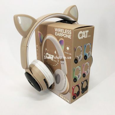Детские наушники с ушками ST77, Bluetooth наушники с кошачьими ушками, Беспроводные наушники CU-625 cat ear