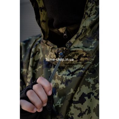 Плащ намет ЗСУ піксель, Тактичний волчозахисний пончо дощовик, Тактичний FC-657 легкий дощовик