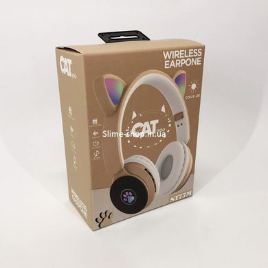 Детские наушники с ушками ST77, Bluetooth наушники с кошачьими ушками, Беспроводные наушники CU-625 cat ear