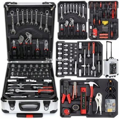 Профессиональный набор инструментов Tools Set KRAFFTEC в чемодане с трещоткой из DT-407 408 предметов