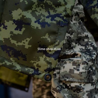 Плащ намет ЗСУ піксель, Тактичний волчозахисний пончо дощовик, Тактичний FC-657 легкий дощовик