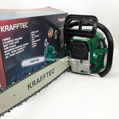 Бензопила ланцюгова 45см KRAFFTEC 5800, Пила VZ-523 ланцюгова бензинова