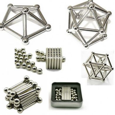 Магнитная игрушка neo cube Buckyballs n Buckybars, Магнитный конструктор, Neocube CK-215 магнитный конструктор