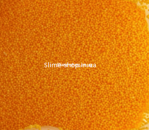 Пінопластові кульки для слайма маленькі «Золотий пісок», 2-4 мм