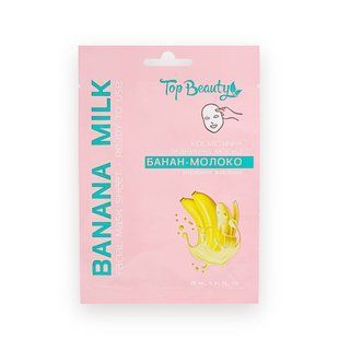 Тканевая маска для кожи лица питательная Top Beauty Banana Milk, 25 мл