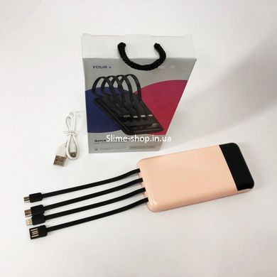Павербанк Power Bank UKC 50000mAh Мобільна зарядка зовнішній акумулятор портативний павер. KP-279 Колір: рожевий