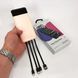Павербанк Power Bank UKC 50000mAh Мобільна зарядка зовнішній акумулятор портативний павер. KP-279 Колір: рожевий